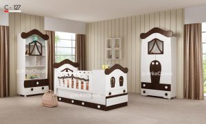 سرویس خواب نوزاد نوجوان مدل کلبه