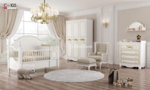 سرویس خواب نوزاد نوجوان مدل گلد