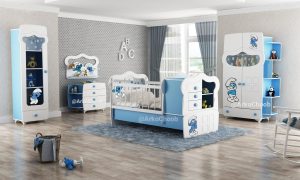 سرویس خواب نوزاد نوجوان مدل اسمورف