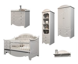 سرویس خواب نوزاد نوجوان مدل پرنسس