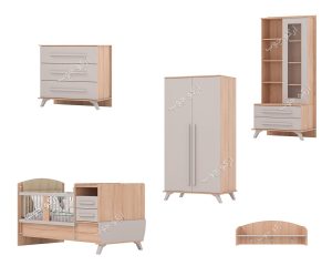 سرویس خواب نوزاد نوجوان مدل فلورانس