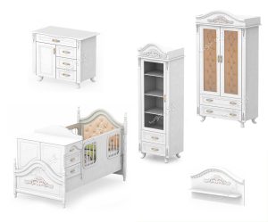 سرویس خواب نوزاد نوجوان مدل الیزابت