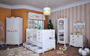 سرویس خواب نوزاد نوجوان مدل کینگ