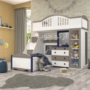 تخت مجموعه دو طبقه تدی