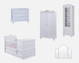 سرویس خواب نوزاد نوجوان مدل کویین