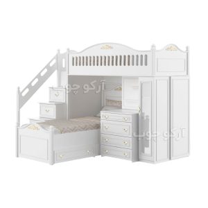 تخت مجموعه دو طبقه لیدی