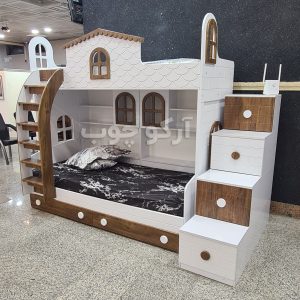 تخت دو طبقه کلبه