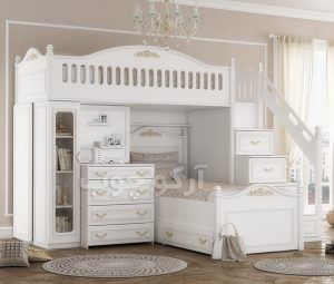 تخت مجموعه دو طبقه لیدی