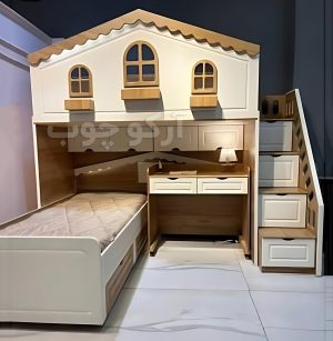 تخت مجموعه دو طبقه کلبه