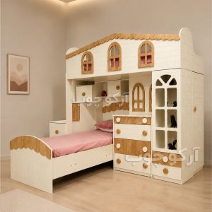 تخت مجموعه دو طبقه کلبه