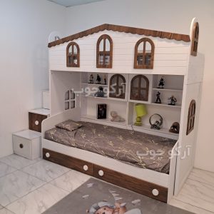 تخت دو طبقه کلبه