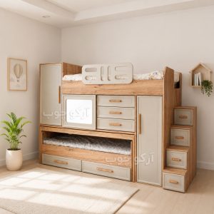 تخت مجموعه دو طبقه آداک