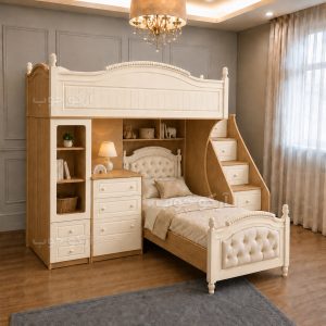 تخت مجموعه دو طبقه رومانتیک